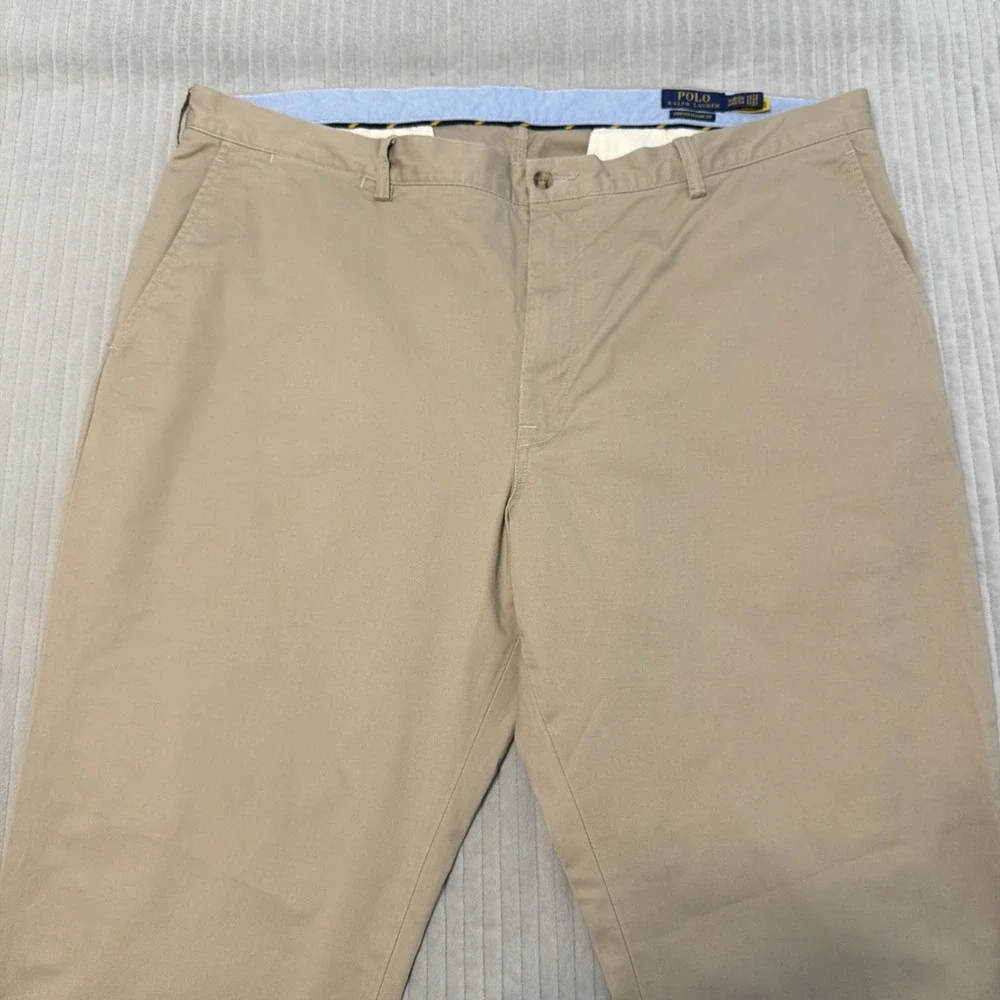 Polo Ralph Lauren Mens Stretch Classic Fit Chino Pants 44B/34 White Cotton Twill